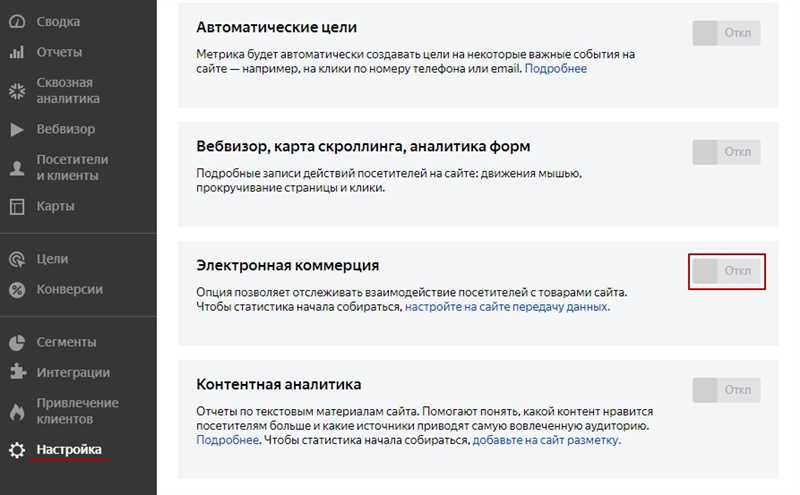 Преимущества настройки электронной коммерции в Яндекс.Метрике: